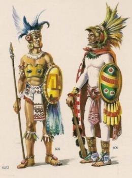 Painting of Tarascan soldiers